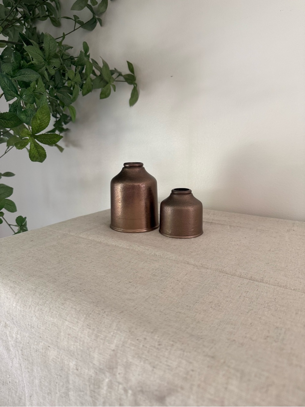 Hearth & Hand Metallic Bronze Bud Vases (Set of 2)